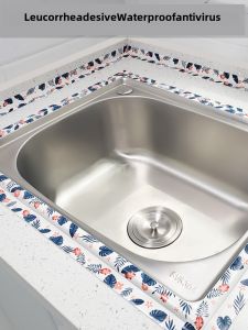 Kitchen Sink Sink Washing Basin Wash Basin Workbench Pool Edge Mildew-Proof Strip Beauty Seam Oil-Proof Waterproof Stickers