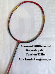 raket bulutangkis lining Aeronout 9000 32 lbs raket lining aeronaut 9000