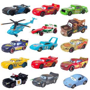 Car 3 Pixar Cars 2 Lightning Mcqueen Mater Sally King Hudson Ramone Lizzie Guido Luigi Cup Sheriff mini Model Toy for Kids Gift