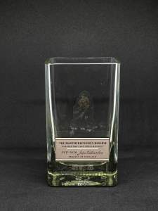 แก้วตัดจากขวด Gold label งานสวยพรี่เมี่ยม น่าสะสม