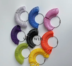 Finger Ring Sizer Professional Jewelry Ring Size Measuring Tool Finger Ring Gauge Kit