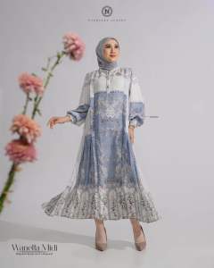 [ BISA COD ] WANETTA MIDI DAN DRESS BY NADHEERA LUXURY✅ GAMIS NADHEERA TERBARU BISA COD✅