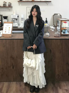 XUECAIQI | Autumn Chic French Style Suit Outfit