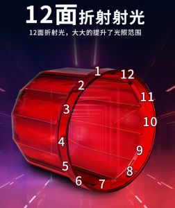 Rotating Light Alarm  Sound and Light 220V Non Led #Flashing #Warning #Signal #Indicator