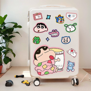 Cartoon Cute Travel Luggage Sticker Waterproof No Residue for Wall Refrigerator Decoration Pull Rod Suitcase Decal