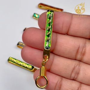 แหนบห้อยพระ แหนบพระลงยาลายไทย 5 สี งานทองไมครอน สวยงาม แข็งแรง ติดเสื้อแน่น มีแบบตะขอเกลียวและก้ามปู