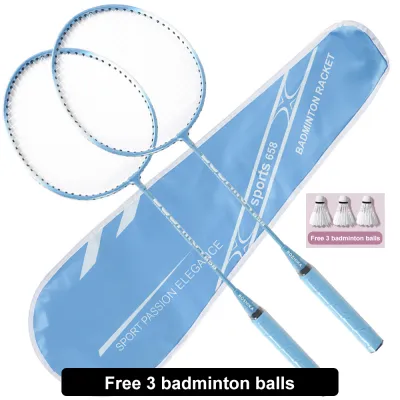 UPRO Badminton Racket/Strung Badminton Racket Set Durable Offensive Racke Gift a Bag and 3 Balls