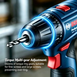 Bosch | Portable Bosch GSR120-LI Lightweight Power Drill Steady Rotation Speed Suitable for On-site Decor Work and Door Fitting Projects