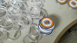 30Pcs Acrylic transparent badge material Art Jewelry Handmade High Transparency Button Pin DIY Button Badges