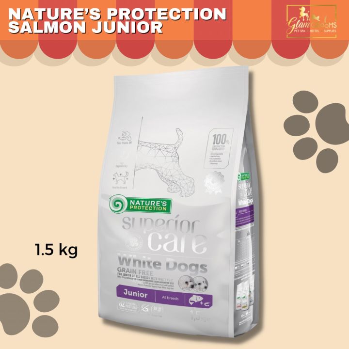Nature's Protection Witte Hond Volwassen Kleine Zalm