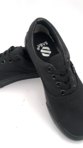 SABA Sykes All Black - Sepatu Sneakers Casual Pria Wanita 100% Original - SYK 02