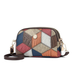 GStar Assorted Colors All-match Shoulder Bag Double Layer Zipper Mobile Phone Bag Women Wallet Long Clutch Purse Fashion Handbeg Wanita