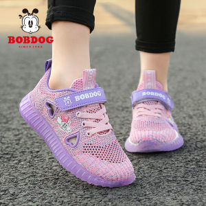 Bobdog Princess Girls Breathable Mesh Sport Shoes Summer Anti-slip Wear-resistant Childrens Casual Shoes Female Toddler Footwear