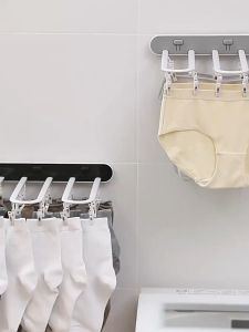 Cherry.Shop ราวตากผ้า พับได้ติดผนัง จัดระเบียงแบบไม่ต้องเจาะชั้น พร้อมส่ง