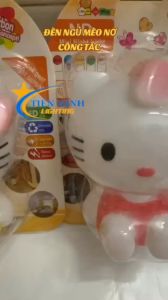 Đèn ngủ mèo nơ công tắc NĐ-1200 dùng cho phòng ngủ phòng khách ánh sáng trắng dịu nhẹ