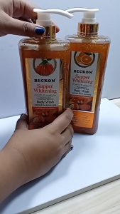 BECKON Super Whitening Moisturizing Whitening Body Wash Anti Dark Spot/Anti Aging(TURMERIC+CARROT)1L