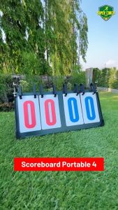 เค้าเตอร์บอร์ด เหล็ก แบบ 4 ตัวเลข /ป้ายบอกคะแนน กีฬาการแข่งขัน กระดานคะแนนสําหรับเทเบิลเทนนิส บาสเกตบอล แบดมินตัน ฟุตบอล วอลเลย์บอล