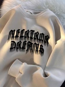 American Men's Autumn & Winter Fashion: Thickening Oversize Fleece-lined Heavy Weight Sweatshirt