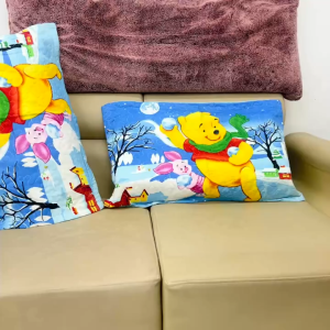 Pooh Premium Character Printed Pillowcase (Queen-18 x 28 inches) - "Pillowcase Only"