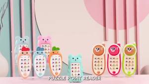 Cute Bear Baby Phone Toy Music Sound Telephone Sleeping Toys Simulation Phone with Lights Kids Early Educational Toy Kids Gifts