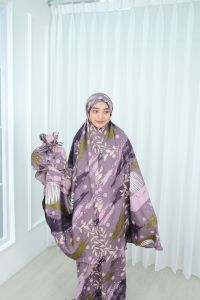 Dalanova Mukena Hulya Dewasa Jumbo Desain Printing dan Anak Usia 2 Sampai 10 Tahun Bahan Shakila Twill Premium