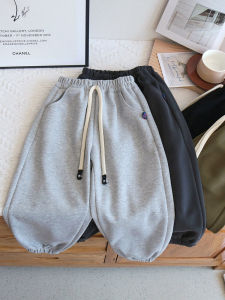 Kids Sports Pants Autumn New Style Loose Fit Casual Trousers for Boys And Girls Cotton Elastic Waistband Spring Fall