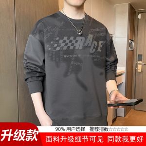 Áo Hoodie Nam Cổ Tròn Dài Tay Phong Cách Mỹ Thường Ngày Mùa Thu Cotton Thoải Mái Thường Ngày Không Cần Ủi