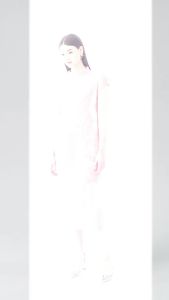 6349 One Size (45-75kg) Summer Gentle Pink Slimming Waist-Tight Small Sleeve Printed Pleated Dress Women