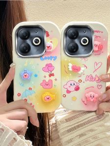 Adorable Protection for Infinix Smart 8 pro Phone Case with Plated Frame Full Cover Cute Character Design TPU Soft Shell Creative Style