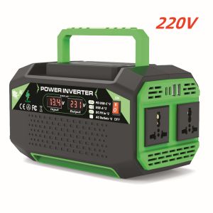 Biến Tần Điện 500W Với Cổng USB & Type-C Chuyển Đổi Nguồn 12V DC Sang AC220V/110V Dùng Cho Ô Tô Gia Đình Ngoài Trời Hệ Thống Năng Lượng Mặt Trời