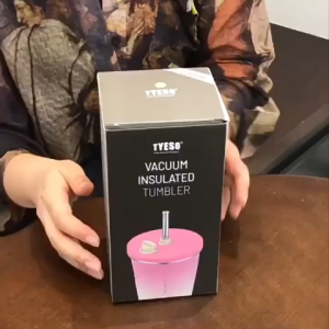 [ANM TRADING] TYESO Tumbler Gradient High Quality With Straw 600 ml Termos Botol Minum Premium Vacuum Insulated Straw Cup 600 ml