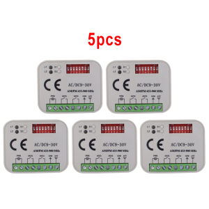 1-5PCS Universal Garage Door Receiver Remote Control Switch 2CH Remote Control Relay RF 433MHz Module 433.92MHz