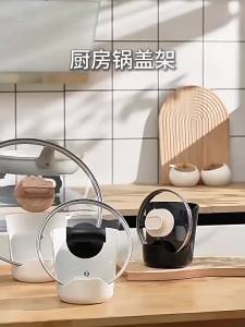 Giá Đỡ Thìa Gốm Sứ Kiểu Kem CL Chống Trượt Chịu Nhiệt Tối Giản Có Khay Hứng Nước Giá Để Nắp Nồi Dụng Cụ Đựng Muôi Canh