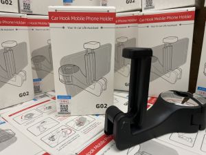 Móc treo đồ thông minh khung kết hợp giá điện thoại gắn trên vai ghế ô tô