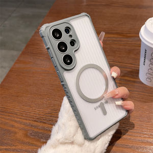 Transparent For Magsafe Magnetic Protective Case For Samsung Galaxy S26 Ultra S25 Plus S24 S23 FE S22 Wireless Charging Cover