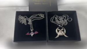 Genshin Impact Columbina Durin Cosplay DIY Pendant Anime Dragon Wings Heart Chain Kawii Cartoon Rabbit Hip Hop Gifts Party Props