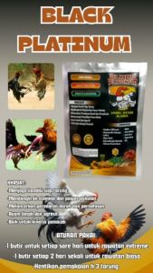 Jamu Ayam BLACK PLATINUM - 12 BUTIR - menjaga kondisi siap tarung