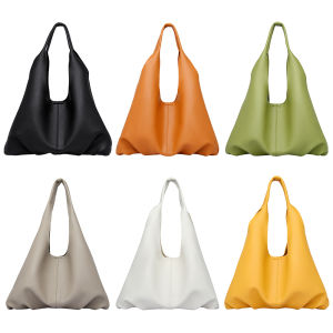 กระเป๋าถือสีทึบกระเป๋าทรงสี่เหลี่ยมมีหูหิ้วสะพายไหล่แฟชั่นสำหรับผู้หญิงมี Dompet Koin กระเป๋าแบบหนีบแขนกระเป๋ามือจับด้านบนความจุมาก