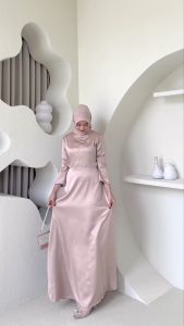 BISA COD - BEST SELLER DRESS FUJI SILK ARMANY BUSUI SIZE M XXL DRESS PESTA KONDANGAN BRIDESMIDE WISUDA TERBARU
