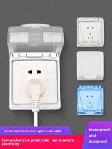86-Type Socket Waterproof Switch Case Protective Cover Bathroom Plug Water Proof Cover for Switch Bathroom Panel Wall Plug Waterproof Cover