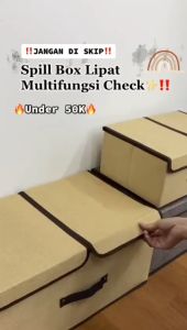 STORAGE BOX ORGANIZER 2 IN 1 KOTAK PENYIMPANAN PAKAIAN BISA DILIPAT SANGAT MULTIFUNGSI HARGA TERMURAH