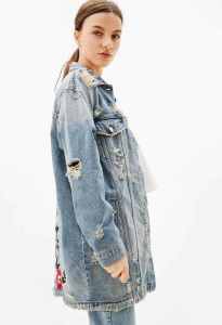 CFBOUTIQUE INSPIRED Embroidered Denim Jacket