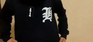 Sweater Hooide Sherpa Terbaru Bahan Tebal Premium - Hoodie Pria Bordir Song OF Heman