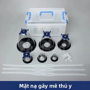 Mặt Nạ Gây Mê Thú Y Cho Chó Mèo Chim Lợn Chuột - Bộ Mặt Nạ Gây Mê Thở Cho Phẫu Thuật Thú Cưng Tại Bệnh Viện Thú Y Phòng Khám