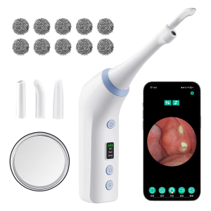 Hailicare | Visible Electric Tonsil Stone Remover Tool Visible Tonsil Stone Removal Kit 3 Suction Modes Tonsil Stone Removal Oral Care