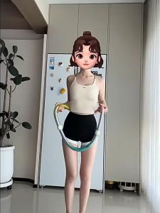 Ci2DMRbW ฮูลาฮูปแบบสปริง ฮูลาฮูปนุ่ม สปริงหุ้มPVC 1.5KG ไม่เจ็บเอว ไม่ต้องติดตั้ง ใช้งานง่าย เหมาะสำหรับออกกำลังกายที่บ้าน พร้อมส่งในไทย