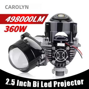 Đèn Pha Ô Tô Bi LED 2.5 Inch H4 H7 9005 9006 6000K 90W Cos/pha Đèn LED 40000LM Phụ Kiện Độ Xe Turbo Tuning