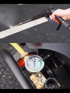 Reaim Mall High Pressure Cleaning Machine Water Jet 1500W 120Bar Pressure Washers Sprayer Gun Electric Car Washer Tile Floor Cleaner Pump Heavy Duty Movable