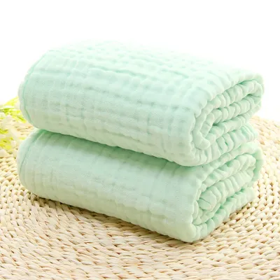 1pcs Cotton Muslin 6 Layer Baby Blankets Soft Thickened Warmth Breathable Cozy Ideal for Swaddling Air Conditioning Rooms Use