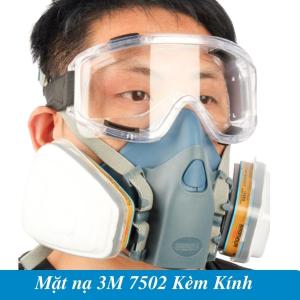 Trọn bộ mặt nạ phòng độc cao cấp  7502 phun trừ sâu và chuyên dụng phun sơn chống bụi mịn khẩu trang nhà máy xi măng